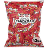 CANDYMAN 12 OZ Bundle of Skittles candy bulk, individually wrapped candy, for valentines day candy, easter candy, or bulk snacks of fun size candy fruit snacks