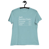 DeFi Nutrition Facts omen's Relaxed T-Shirt