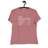 DeFi Nutrition Facts omen's Relaxed T-Shirt