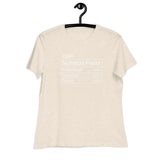 DeFi Nutrition Facts omen's Relaxed T-Shirt
