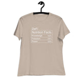 DeFi Nutrition Facts omen's Relaxed T-Shirt