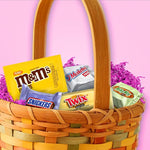 Mars M&M'S PEANUT, SNICKERS, TWIX, MILKY WAY & 3 MUSKETEERS & Easter Chocolate Candy Spring Assortment, 31.3 oz, 100-Piece Bag