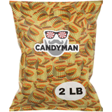 CANDYMAN Bulk Milk Chocolate Peanut Butter Miniatures 2lb Bag Individually Wrapped Candy