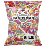 CANDYMAN Assorted Candy Variety Pack 5lbs of Bulk Individually Wrapped Pinata Stuffers