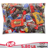 Chocolate Mixed Candy Assortment Pack M&M's, Snickers, Milky Way, Twix, Reese's, York, 100 Grand, Almond Joy, Kitkat (5.80 Pound)