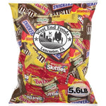 West End Foods (5.6 lbs) Bulk Chocolate Candy Variety Pack Bundle with Twix, Snickers, Milky Way, M&M's Milk & Peanut, Skittles, Starburst