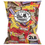 West End Foods Bundle of Chocolate Candy (2 lbs) Twix, Snickers, Milky Way, M&M's Milk Chocolate, Skittles, Starburst, M&M's Peanut Fun and Mini Size Variety Pack