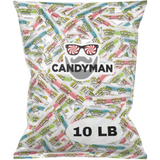 CANDYMAN Bulk 10 Pound Bag of Sour Candy Twists – Individually Wrapped Tart & Sweet Chewy Treats – Party Favor & Snack Pack Mix