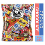 West End Foods Bundle with (7 Pound) Chocolate Bag Individually wrapped Mix Bulk Pack Chocolate M&amp;M's, Snickers, Milky Way, Twix, and More
