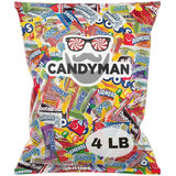CANDYMAN Assorted Candy Variety Pack 4lbs of Bulk Individually Wrapped Pinata Stuffers