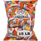 CANDYMAN 15 Pound Gift Box Mix of Chocolate, Individually Wrapped Assorted Bulk Candy Chocolates Variety Pack