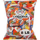 CANDYMAN 8 Pound Gift Box Mix of Chocolate, Individually Wrapped Assorted Bulk Candy Chocolates Variety Pack