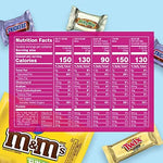 Mars M&M'S PEANUT, SNICKERS, TWIX, MILKY WAY & 3 MUSKETEERS & Easter Chocolate Candy Spring Assortment, 31.3 oz, 100-Piece Bag