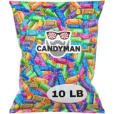 CANDYMAN 10 Pound Bag of Fruit Chews Minis Bulk Candy Mix Individually Wrapped Party Favors for Holidays and Events