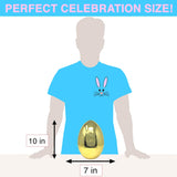 Giant Golden Egg Filled with 24 Candy Filled Easter Eggs Inside, Wrapped Candy