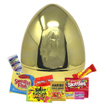 Giant Golden Easter Egg Filled with 2 Pound of Candy, Prefilled Egg