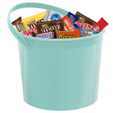 Easter Bucket Color Blue with 2 Pound of Variety Chocolate