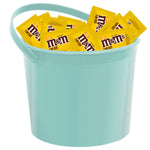 Easter Bucket Color with 2-3 POUND of M&M's Peanuts Funsize