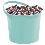 Easter Bucket Color with 2-3 Pound of Candy Snickers Minis Bar