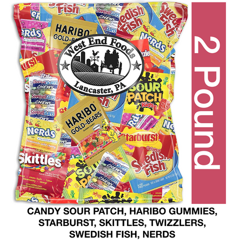West End foods Assorted Candy: Skittles, Starburst, Swedish Fish, Twizzlers, Nerds, and Sour Patch Kids (2 lb.) Shop Now Supplytiger.fun