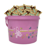 Easter Bucket Color with 2-3 POUND of Candy Milky way Minis Bar