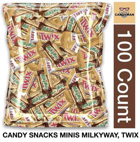 CANDYMAN Twix & Milkyway 100 Count Candy Pack shop now supplytiger.fun