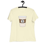 Bitcoin Hot Coffee Women's Relaxed T-Shirt
