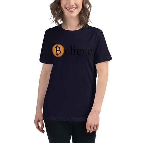 Bitcoin Believe Women's Relaxed T-Shirt